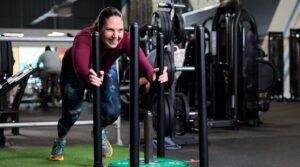 Técnica Sled Push Hyrox